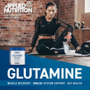 Applied Nutrition L Glutamine Powder - Amino Acid, Muscle Strength & Recovery, Boosts Immune System, Unflavoured (500g - 100 Servings)