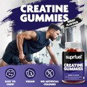 Suprfuel Creatine Gummies - 90 Vegan Berry Flavour Creatine Monohydrate Gummies - 3000mg Creatine Monohydrate Per Serving - Supports Physical Performance & Muscle Growth - Convenient & Delicious Suprfuel Creatine Gummies - 90 Vegan Berry Flavour Creatine Monohydrate Gummies - 3000mg Creatine Monohydrate Per Serving - Supports Physical Performance & Muscle Growth - Convenient & Delicious