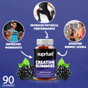 Suprfuel Creatine Gummies - 90 Vegan Berry Flavour Creatine Monohydrate Gummies - 3000mg Creatine Monohydrate Per Serving - Supports Physical Performance & Muscle Growth - Convenient & Delicious Suprfuel Creatine Gummies - 90 Vegan Berry Flavour Creatine Monohydrate Gummies - 3000mg Creatine Monohydrate Per Serving - Supports Physical Performance & Muscle Growth - Convenient & Delicious