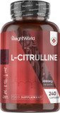 L Citrulline 3000mg - 240 Capsules - 2 Months Supply - Vegan-Friendly & Gluten-Free L Citrulline Powder Capsules - Non-GMO & Magnesium Stearate-Free Supplement