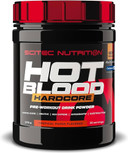 Scitec Nutrition Hot Blood Hardcore, pre-Workout Drink Powder with Amino acids and creatine, 375 g, Orange Juice