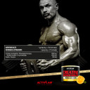 Activlab Creatine Monohydrate | Jar 300g | 50 Servings | Orange Flavor | Contains Taurine | Increasing Strength | Powder | 3X lab Tested