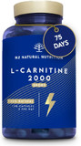 Natural L CARNITINE 2000mg 150 Capsules 75 Days (only 2 Capsules per Day) High Concentration Improves Sports Performance. Weight Loss, Energy Resistance. CE Manufactured. N2 Natural Nutrition