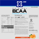 USN Power Punch BCAA Amino Acids Powder, Tangerine Flavour - 400g, Vegan BCAA Powder, Vitamin B6 & No Sugar, Pre Workout or Intra Workout Energy Drink Mix & Dietary Supplement to Maximise Performance
