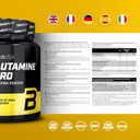 BioTechUSA BCAA + Glutamine Zero | 40 Servings | Vegan | Sugar-Free | Gluten-Free | 2:1:1 Ratio BCAAs | 480 g | Lemon