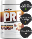 Per4m Pre Workout Powder 570g | Intense Pump, Sustained Energy and Mental Focus | with L-Citrulline, Beta Alanine & Caffeine with Added Hydration (Cola Bottle)