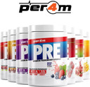 Per4m Pre Workout Powder 570g | Intense Pump, Sustained Energy and Mental Focus | with L-Citrulline, Beta Alanine & Caffeine with Added Hydration (Gummy Worms)