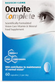 Ocuvite Complete, Eye Supplement Capsules, by Bausch + Lomb, Lutein and Zeaxanthin supplement with DHA Omega 3 plus Zinc, Supports Normal Vision, Two Capsules per Day
