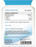 Health4All Lutein and Zeaxanthin Supplement 25mg per Capsule, 120 Capsules 4 Months Supply, Purest Eye Health Marigold Extract Supplement, Natural Eye Vitamins for Vision Care & Floaters | Made in UK