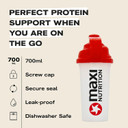 MaxiNutrition Original Shaker 700ml- Screw Top with a Secure Seal for Protein Shakes and Weight Loss Supplements - Dishwasher Safe Sports Supplements Shaker