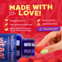 Vitawell Apple Cider Vinegar Gummies - 1000mg with The Mother | Complex Formula - B12 + Folic Acid + Beetroot Extract | 60 Vegan Flavoured Gummies | Digestive Health and Metabolism Support