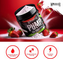 Warrior Pump Non Stim Pre-Workout Powder 225g  Nitric Oxide Supplement  Contains Citrulline Malate, Cyclic Dextrin for Energy, Focus, and Performance  30 Servings (Strawberry Kiwi)