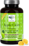 New Nordic Apple Cider Vinegar Gummies - 60 pk ACV with The Mother - Sugar Free, No Sour Taste & Vegan - Natural Apple Flavour - for Men and Women