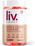 Apple Cider Vinegar Gummies (60 Count) from Liv.Smart by Usn  Vegan Friendly Acv Gummies with The Mother Fights Fatigue with Vitamin B12 and Folic Acid Complex