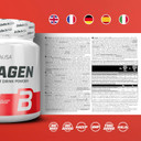 BioTechUSA Collagen | Hyaluronic Acid and Collagen Complex | Added Vitamin C and E | Skin Wellness and Nourishment, 300 g, Black Raspberry