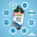 Natures Aid Fish Oil 1000mg  High Strength Omega-3 Supplement  Pure EPA & DHA  Supports Heart, Brain, Vision & Joint Health  Non-GMO  No Artificial Additives  180 Capsules