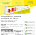 Dextro Energy Lemon Tablets Fast Acting Carbohydrates for a Quick Burst of Glucose with Vitamin C for reduction of tiredness and fatigue Vegan 47g (Pack of 24)