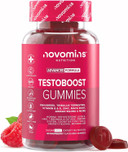Testosterone Booster Gummies - 1 Month Supply - Testosterone Supplements for Men - Maca Root, Tribulus Terrestris, Vitamin D & Zinc - Testosterone Boosters Supplements - 60 Count Gummies - Novomins