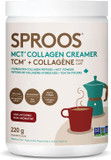 SPROOS Keto Creamer Beverage MCT Powder, Coconut Oil, Grass-Fed Butter & Organic Ghee-Healthy Fats, Optimal Brain Health Creamy, Buttery Flavour-Sugar Free-22-Day Supply, White, 220 g