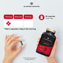 Testosterone Booster Complex for Men with Fenugreek, L-Taurine Maca Gingseng, Zinc, L-Taurine, Black Pepper. Mood Stimulant, Endurance, Energy. Pre Workout. 120 Capsules. Vegan. N2 Natural Nutrition