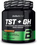 BioTechUSA TST + GH | Testosterone & Hormone Boosting Drink Powder | 2,850mg DAA | Amino Acids, Vitamins, Minerals | Sugar-, Lactose- and Gluten-Free | 300g | Orange