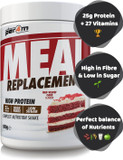 Per4m MRP Diet Meal Replacement 25g Protein Powder | Complete Nutrition Shake + 27 Vitamins | Metabolism Support, Immunity Boost & Muscle Growth (900g, Red Velvet Cake)