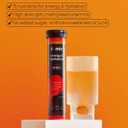 Tonic Health Energy and Hydration Tablets - 15 Vitamins, Minerals, Plants with Panax Ginseng, No Sugar Effervescent Multivitamins - Rehydration Electrolytes Tablets, Blood Orange 60 Count