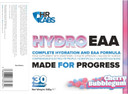 HR Labs HydroEAA, Complete Hydration & EAA Essential Amino Acid Formula, with Comprehensive Electrolytes Profile, 540g, 30 Servings, 4 Flavours (540g, Cherry Bubblegum)