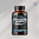 Testosterone Booster 90 Capsules for Men - with Garlic Extract 1000mg - High Strength Prime Supplement - Made in The UK  Halal