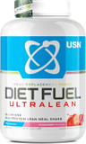 USN Diet Fuel Ultralean Meal Replacement Shake Powder (Chocolate, 2kg - 36 Servings/Meals) Tasty High Protein Shake To Feel Full For Longer, Weight Control Powder, Drink Mix With 25g Protein