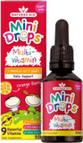 Natures Aid Mini Drops Vitamin C Sprinkles 90g for Infants & Kids - Immune System Support - No Sugar, Vegan, Gluten-Free, Non-GMO - Easy-to-Use Daily Supplement for Children Aged Under 5