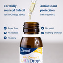 Efamol Kids Omega 3 DHA Drops | Omega 3 for Kids | Brain Supplement to Support Normal Brain Function | DHA Omega 3 Kids | Lemon Flavour Sugar Free Omega 3 Liquid | Tasteless Fish Oil Kids | 6 Months+