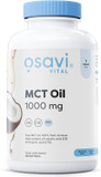Osavi MCT Oil 1000mg  180 Softgels | High Concentration of Caprylic (C8) and Capric (C10) Acids | 100% Coconut Oil, Palm Oil Free | EcoFriendly BioPET Packaging