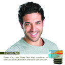 O Naturals 3Pcs Dead Sea Salt Mud & Clay Natural Bar Soap - Helps Acne Prone Skin - Scalp Exfoliator - Organic & Vegan Dead Sea Mud Soap - Natural Soap For Men & Women - 4 Oz