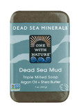 One With Nature Vanilla Oatmeal Dead Sea Mineral Soap, 7 Ounce Bar