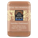One With Nature Vanilla Oatmeal Dead Sea Mineral Soap, 7 Ounce Bar
