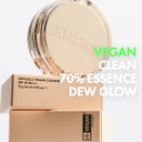 Amuse Dew Jelly Vegan Cushion Foundation Glow Dewy Finish Clean Beauty Dry And Sensitive Skin Eco-Friendly 02 Nude02 Nude