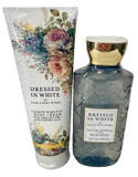 Bath & Body Works Dressed In White Ultimate Hydration Body Cream And Body Gel Wash 2 Piece Set