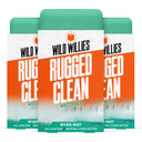 Wild Willies Moisturizing Mens Bar Soap - Bath Soaps With Shea Butter For Odor Protection - Natural Body Bar For Men - Variety Pack, 3 Pack