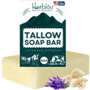 Beef Tallow Soap Bar  All Natural Grass Fed Tallow Soap Lavender  Moisturizing Face & Body Wash Great For Eczema, Dry, Itchy, Sensitive Skin  Handcrafted Bath Soap For Adults, Kids, Made In Usa
