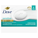 Dove Beauty Bar Soap Sensitive, 8 Bars For Sensitive Skin, Fragrance Free And Hypoallergenic 3.75 Oz