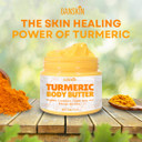 Turmeric Face Cream  All Natural Skin Brightening Lotion  Turmeric Whipped Body Butter For Dark Spots, Hyperpigmentation  Skincare Cleanses, Fights Acne, Evens Tone, Scars, Sun Damage