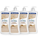St. Ives Soothing Hand & Body Lotion For Women With Pump, Daily Moisturizer Oatmeal And Shea Butter For Dry Skin, Made With 100% Natural Moisturizers, 21 Fl Oz, 4 Pack