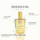 Délhicieuse Dry Beauty Oil | Face, Body & Hair | Nourishes, Protects & Revitalizes | Silky Skin & Repaired Hair | Ayurvedic-Inspired Skincare | 96% Natural Ingredients | Vegan | 3.4 Fl Oz