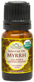 Us Organic 100% Genuine Myrrh Essential Oil - Sourced From The Horn Of Africa, Usda Certified Organic, Extracted By Hydro-Distillation (Myrrh, 5 Ml)