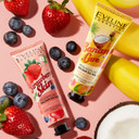 Eveline Hand Balm Cream Strawberry Moisturising Smooth Skin Care - 50Ml
