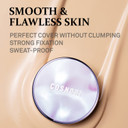 Cosnori Panthenol Barrier Cushion Spf 50+ Pa++++ - Sunscreen Cushion Foundation -Lightweight Formula To Cover Pores & Blemishes  Moisture Dewy Glowing Finish  Long Wearing Formula, 0.41 Fl.Oz. (01 Ivory)01 Ivory)