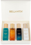 Bellavita Luxury Unisex Cologne Gift Set (4X20Ml) | Fragrances Includes Honey Oud, Skai, Fresh & White Oud | Travel Size Mini Perfumes & Spicy Vanilla Perfume Oil | Unisex Perfume For Women & Men