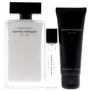 Narciso Rodriguez Pure Musc 3.3Oz Edp Spray, 0.33Oz Edp Spray, 2.5Oz Body Lotion Women 3 Pc Gift Set