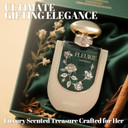 Riiffs Fleurie Emerald Women Perfume With Vanilla, Caramel, Floral, Lemon Scent - Eau De Parfum Long-Lasting Fragrance For Women, 3.40 Ounce / 100 Ml